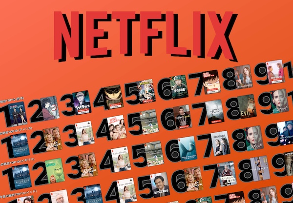 Netflix Top10ランキング から見る年最高の作品はこれだ 10月統計